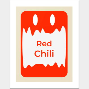 red chili Posters and Art